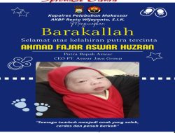 Kelahiran Putra CEO PT. Aswar Jaya Group Dapat Ucapan Selamat Dari Kapolres Pelabuhan Makassar