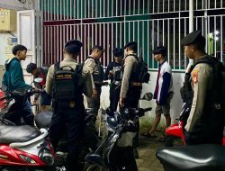 Patroli Blue Light Satuan Samapta Sasar Pemuda Nongkrong Hingga Larut Malam