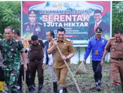 Dukung Swasembada Pangan, Pj. Bupati Takalar Bersama Forkopimda melakukan Penanaman Jagung Serentak