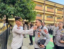 Kapolres Gowa Pimpin Apel Pagi Bertema “Disiplin”, Perintahkan Pemeriksaan Sikap Tampang dan Latihan PBB