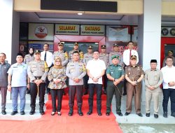 Kapolres Gowa Bersama Bupati dan Forkopimda Sambut Kunjungan Kerja Kapolda Sulsel di Polres Gowa