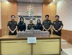 Kejari Takalar Eksekusi Rp.7 Miliar Kerugian Negara dari Korupsi Penambangan Pasir Laut