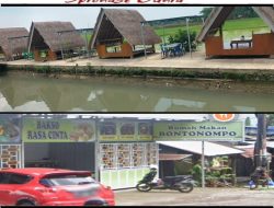 Diduga Tanpa Izin, Mantan Kasatpol PP Membangun Gazebo Rumah Makan Diatas Tanggul Irigasi Persawahan