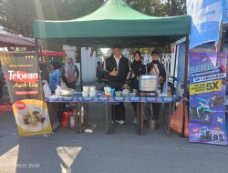 Kapolres Gowa Jajakan Makanan khas palembang Tekwan di CFD Gowa