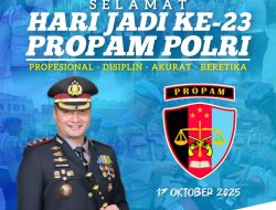 Kapolres Gowa Beserta Staf dan Jajaran Ucapkan Selamat Hari Jadi ke-23 Propam Polri