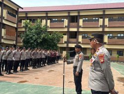 Polres Gowa Gelar Apel Siaga Antisipasi Aksi Unjuk Rasa Peringatan Satu Tahun Pemerintahan Prabowo–Gibran