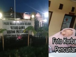 Kanit Reskrim Polsek Pallangga Bebaskan Pelaku Pencurian Handphone, Kapolsek Diduga Tutup Mata