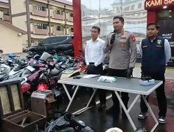 Unit Jatanras Satreskrim Polres Gowa membongkar sindikat pencurian sepeda motor