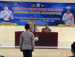 Latihan Pra Operasi Keselamatan Pallawa-2026, Polres Gowa Matangkan Kesiapan Personel