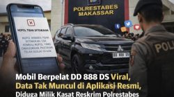 Mobil Berpelat DD 888 DS Viral, Data Tak Muncul di Aplikasi Resmi, Diduga Milik Kasat Reskrim Polrestabes Makassar