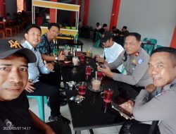 *Pererat Kemitraan, Wakasat Lantas Polrestabes Makassar Diskusi Santai Bersama Wartawan*