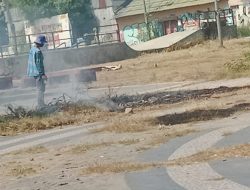 Pembakaran Sampah di RTH Ikonik Kabupaten Gowa Cemari Fasad, Petugas Mengaku Terpaksa karena Minim Fasilitas   