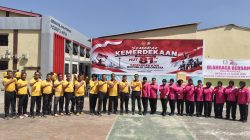 Meriahkan HUT Kemerdekaan RI ke-81, Polresta Gowa Perkuat Kebersamaan Lewat Olahraga