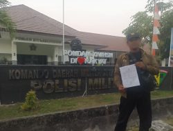 Oknum Anggota TNI Inisial HM Resmi Dilaporkan Ke Pomdam Hasanuddin Makassar Dengan Kasus Berupaya Melenyapkan Oknum Wartawan